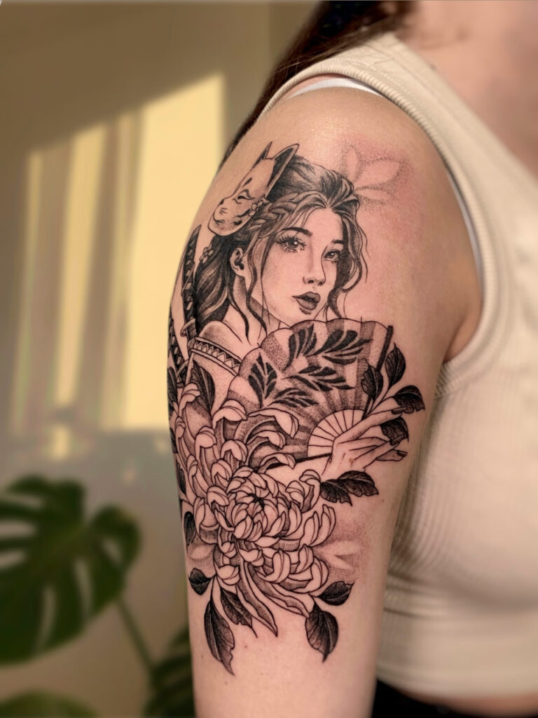 Tatuaggio Geisha Giapponese